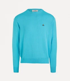 Knitwear And Sweatshirts|Vivienne Westwood Alex Round Neck Sweater TURQUOISE