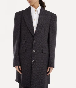 Coats And Jackets|Vivienne Westwood Alien Three Button Coat BLACK
