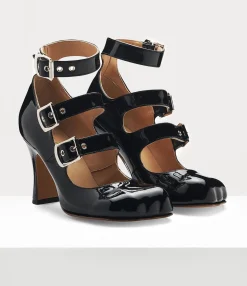 Sandals|Pumps|Vivienne Westwood Animal Toe Three-strap BLACK