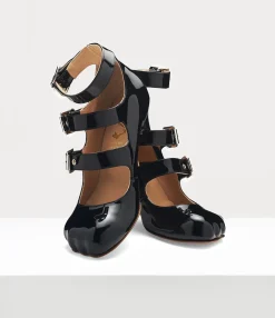 Sandals|Pumps|Vivienne Westwood Animal Toe Three-strap BLACK