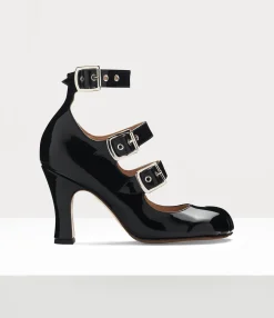 Sandals|Pumps|Vivienne Westwood Animal Toe Three-strap BLACK