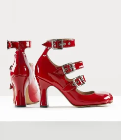 Sandals|Pumps|Vivienne Westwood Animal Toe Three-strap RED
