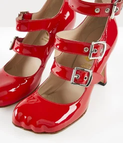 Sandals|Pumps|Vivienne Westwood Animal Toe Three-strap RED