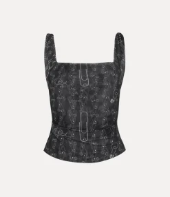 Tops And Shirts|Vivienne Westwood Anna Top BLACK SAFETY PINS