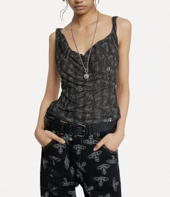 Tops And Shirts|Vivienne Westwood Anna Top BLACK SAFETY PINS