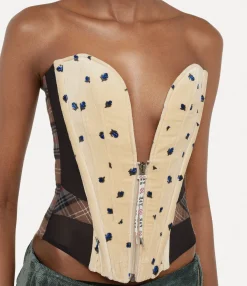 Corsets|Vivienne Westwood Audrey Corset BLUE PATTERN