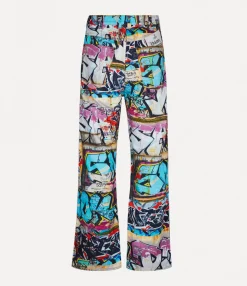 Trousers And Shorts|Trousers And Shorts|Vivienne Westwood Baggy Jeans GRAFFITI