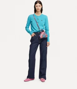 Knitwear|Vivienne Westwood Bea Cardigan TURQUOISE