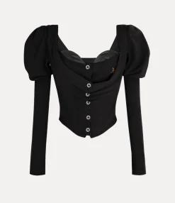 Knitwear|Vivienne Westwood Bea Corset Cardi BLACK