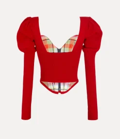 Knitwear|Vivienne Westwood Bea Corset Cardi RED