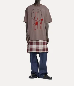 T-Shirts And Polos|Vivienne Westwood Beth Print Oversized T-shirt BROWN