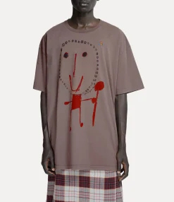 T-Shirts And Polos|Vivienne Westwood Beth Print Oversized T-shirt BROWN