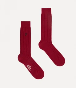 Socks|Socks And Tights|Vivienne Westwood Cashmere Socks RED