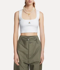 Sweatshirts And T-Shirts|Vivienne Westwood Crop Querelle Vest WHITE