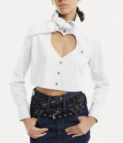 Tops And Shirts|Vivienne Westwood Cut Off Heart Shirt WHITE