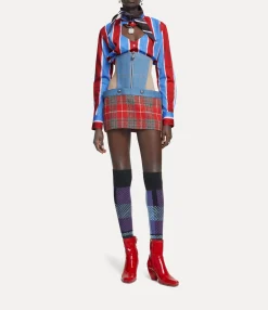 Tops And Shirts|Vivienne Westwood Cut Off Heart Shirt RED/BLUE
