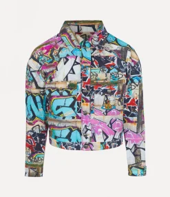 Coats And Jackets|Coats And Jackets|Vivienne Westwood Denim Boxer Jacket GRAFFITI