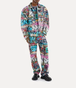 Coats And Jackets|Coats And Jackets|Vivienne Westwood Denim Boxer Jacket GRAFFITI