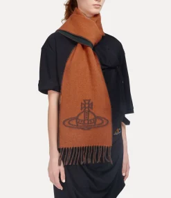 Scarves And Ponchos|Scarves And Ponchos|Vivienne Westwood Double Logo Scarf