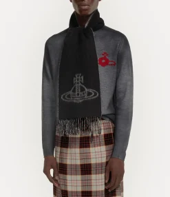 Scarves And Ponchos|Scarves And Ponchos|Vivienne Westwood Double Logo Scarf