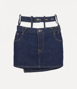 Skirts|Vivienne Westwood Double Waistband Foam Skirt SUNKEN ORB/INDIGO