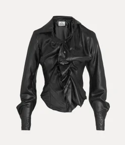 Tops And Shirts|Vivienne Westwood Drunken Shirt METAL BLACK