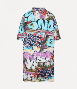 Sweatshirts And T-Shirts|Dresses|Vivienne Westwood Drunken T-shirt Dress GRAFFITI