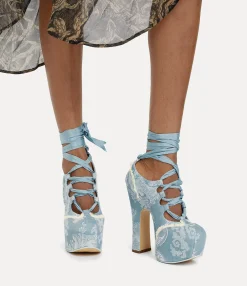 Platforms|Vivienne Westwood Elevated Ghillie BLUE CORAL