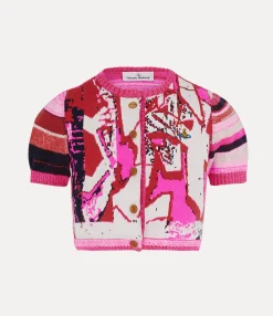 Knitwear|Vivienne Westwood Cropped Cardi GRAFFITI