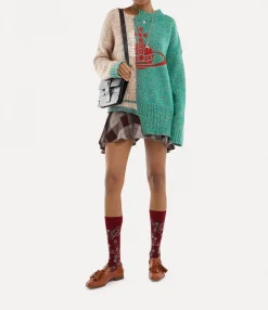 Knitwear And Sweatshirts|Sweatshirts And T-Shirts|Vivienne Westwood Half & Half Jumper MULTI