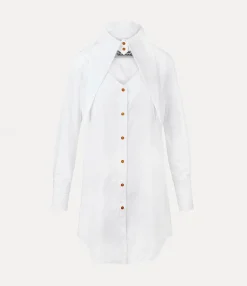 Dresses|Vivienne Westwood Heart Shirt Dress WHITE