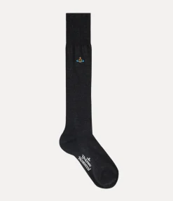 Socks|Socks And Tights|Vivienne Westwood High Uni Colour Sock ANTHRACITE