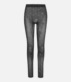 Trousers And Shorts|Vivienne Westwood Leggings BLACK SAFETY PINS