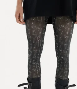 Trousers And Shorts|Vivienne Westwood Leggings BLACK SAFETY PINS