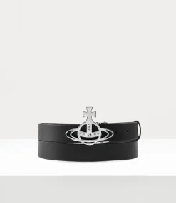 Belts And Harnesses|Belts And Harnesses|Vivienne Westwood Line Orb Buckle Belt/silver