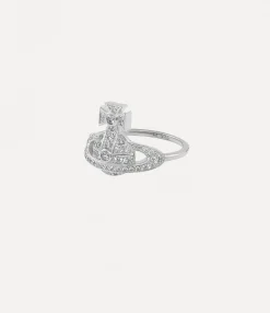 Rings|Rings|Vivienne Westwood Little Orb Ring PLATINUM / WHITE CZ