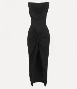 Dresses|Vivienne Westwood Long Panther Dress BLACK