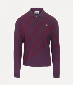 T-Shirts And Polos|Vivienne Westwood Long Sleeve Polo Top BLUE/RED