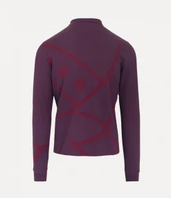 T-Shirts And Polos|Vivienne Westwood Long Sleeve Polo Top BLUE/RED