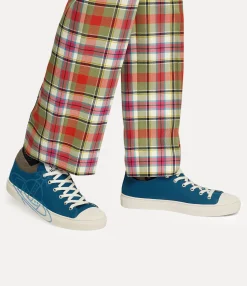 Trainers|Vivienne Westwood Low Top Plimsoll PETROL BLUE