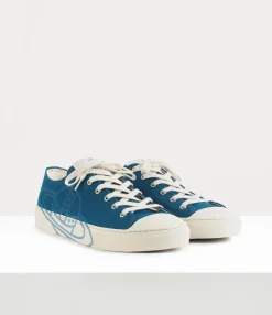 Trainers|Vivienne Westwood Low Top Plimsoll PETROL BLUE
