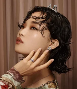 Rings|Vivienne Westwood Maitena Ring PLATINUM / PINK, WHITE CZ