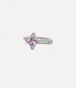 Rings|Vivienne Westwood Maitena Ring PLATINUM / PINK, WHITE CZ