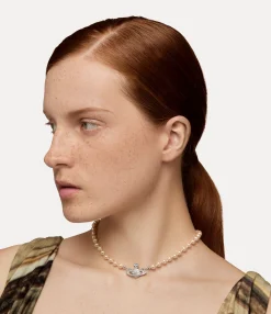 Necklaces|Classic Styles|Vivienne Westwood Mini Bas Relief Pearl Choker