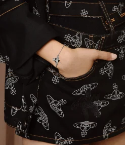 Bracelets|Classic Styles|Vivienne Westwood New Diamante Heart Bracelet