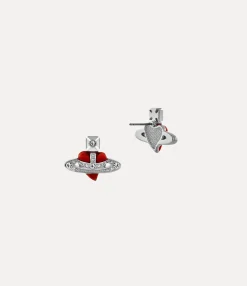 Earrings|Classic Styles|Vivienne Westwood New Diamante Heart Earrings