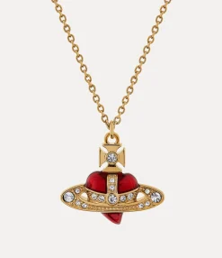 Necklaces|Necklaces|Vivienne Westwood New Diamante Heart Pendant Necklace