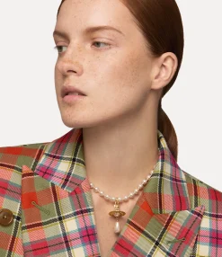 Necklaces|Classic Styles|Vivienne Westwood One Row Pearl Drop Choker