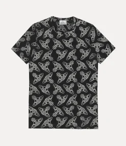 T-Shirts And Polos|Sweatshirts And T-Shirts|Vivienne Westwood Orb Allover Undershirt BLACK