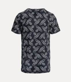 T-Shirts And Polos|Sweatshirts And T-Shirts|Vivienne Westwood Orb Allover Undershirt BLACK